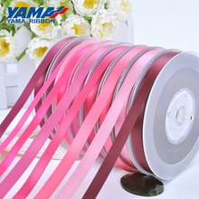 YAMA 50 57 63 75 89 100 mm 100yards/lot Double Face Satin Ribbon Pink Red for Party Wedding Decoration Handmade Rose Flowers 2024 - buy cheap