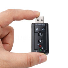 Kebidu-tarjeta de sonido de Audio USB 7,1, 2,0 canales, micrófono, altavoz, auriculares de Audio con micrófono, convertidor de Jack de 3,5mm para pc 2024 - compra barato