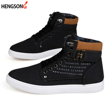 2020 Hot Men Shoes Fashion Warm Winter Men Boots Autumn Footwear For Man New High Top Canvas Casual Shoes Men 2024 - buy cheap