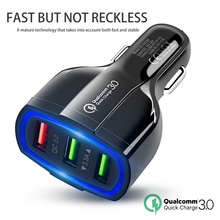 3 USB Ports Car-Charger Quick Charge 3.0 Car Charger for Iphone Samsung Huawei 3.5A Universal QC 3.0 Cars Fast Charger Charging 2024 - buy cheap