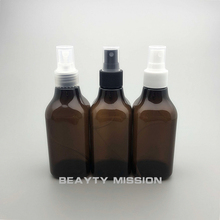 BEAUTY MIISSION 24pcs/lot 200ml Brown Liquid plastic spray pump bottle R24 Empty cosmetics bottles 200 cc PET spray bottles 2024 - buy cheap