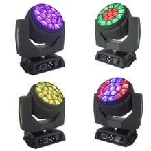 4pcs/lot Big Bee Eye Led Moving Head Beam Wash Light AC 110V-240V Zoom functions 19*15W RGBW 4 in1 Leds Dj Lamps 2024 - buy cheap