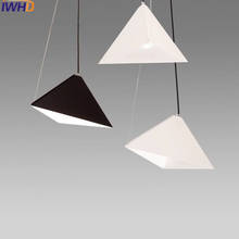 IWHD Modern Luminaire Iron Led Pendant Light Modern Iron Hanging Lamp Home Lighting Fixtures Creative geometry Design Lamp 2024 - buy cheap