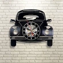 Car Retro Vinyl Record Wall Clock - Decorate your home with Modern Art - Gift for kids, girls and boys saat 2024 - купить недорого