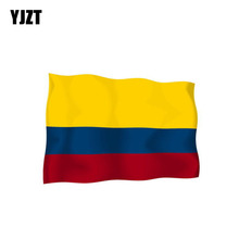 YJZT 12CM*8.4CM Funny Colombia Flag Creative Car Sticker National PVC Decal 6-0330 2024 - buy cheap