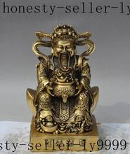 christmas chinese brass wealth money coin yuanbao Fortuna Mammon god Jambhala statue halloween 2024 - buy cheap