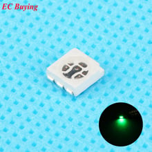SMD-Chip verde Ultra brillante 100 LED, montaje en superficie de 20mA, diodo emisor de luz LED SMT, lámpara de cuentas, 5050 Uds. 2024 - compra barato