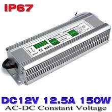 DC12V 12.5a 150W Waterproof  ip67 LED Power Supply AC100-240V To DC 12V Power Driver Transformer For Outdoor Lighting Equipment 2024 - buy cheap