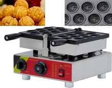 Máquina comercial de waffle com 1 prato/máquina de waffle de pinho/ferro de waffle de pinho 2024 - compre barato