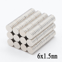 500PCS D6X1.5mm Rare Earth Magnets Round  NdFeB Magnets Magnets Strong Magnetic Neodymium Magnets Cylinder 2022 - buy cheap