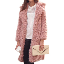 2018 Winter Women Long Oversized Fake Fur Jacket For Lady Thick Warm Faux Fur Coats Fluffy Teddy Coat Cardigan Fourrure Femme 2024 - buy cheap
