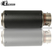 Tubo de Escape Universal para motocicleta de 61MM con silenciador, motocicleta tipo Pit, olla de Escape para yamaha nmax kawasaki versys 650 benelli trk502 2024 - compra barato