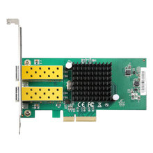 DIEWU-tarjeta de red SFP de 2 puertos, tarjeta de red de fibra óptica 1G, PCIe 4X, tarjeta Lan de servidor con Intel 82576 2024 - compra barato