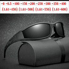2019 Diopter SPH 0 to -6.0 Finished Myopia Sunglasses Men Women Nearsighted Polarized Glasses Optical square driving goggles NX 2024 - buy cheap