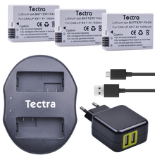 Tectra 3Pcs LP-E8 LPE8 LP E8 литий-ионный аккумулятор + двойное зарядное устройство USB + адаптер переменного тока для Canon EOS 550D 600D 650D 700D Rebel X4 X5 X6i X7 2024 - купить недорого