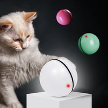 Juguete interactivo inteligente para gato, pelota recargable por Usb, activada por movimiento, juguete electrónico giratorio automático para mascotas 2024 - compra barato