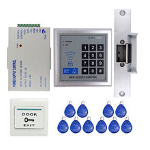 Brand New DIY Door Access Control System Kit Set + NC Electric Strike Lock + Rfid Keypad + Exit Button in stock Free Shipping 2024 - buy cheap