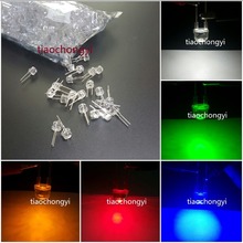 100pcs 2pin 8mm 0.5W Wide Angle Bright High Power LED (Red Green Blue Yellow White ) 2024 - buy cheap