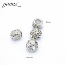 YuenZ 10pcs Antique Silver Color big hole Beads Spacers Beads Fit European Charm Jewelry Accessories DIY Findings R85 2024 - buy cheap