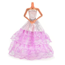Vestido de novia de encaje hecho a mano para muñecas, accesorios de ropa, 1 unidad, novedad 2024 - compra barato