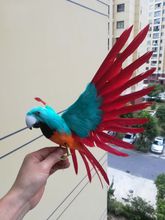 about 30x45cm simulation bird parrot ,foam & beautiful feathers spreading wings parrot model ,prop,pendant Decoration gift w0222 2024 - buy cheap