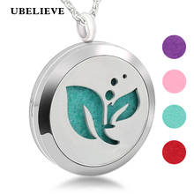 316L Stainless Steel Aromatherapy Essential Oil Diffuser Necklace Locket Pendant Magnetic Perfume Locket Necklace Free Pads 2024 - buy cheap