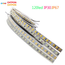 Fita de led smd 5630 5730, tiras de luz com 120leds por metro, não é à prova d'água, flexível, 600 metros, 12v dc 2024 - compre barato