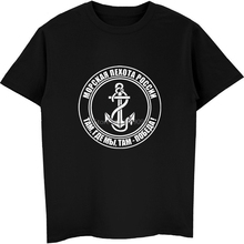 Camisa de manga curta masculina, camiseta casual de algodão do marinho russo e masculina, camisa legal de harajuku streetwear fitness 2024 - compre barato