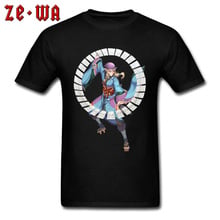 Japan Anime T Shirt Sailor Fighter T-shirt Men Yin Yang Tops & Tees Fashion Game Tshirt Street Style Clothing 100% Cotton Black 2024 - buy cheap