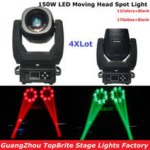 4XLot  New 150W Led Moving Head Light DMX 13Chs, High Power 150W Spot Beam Moving Head Lights For Party Wedding Event Lighting 2024 - buy cheap