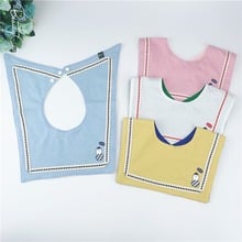 2019 new children's bib double-knit cotton square baby slobber baby bib 2024 - buy cheap