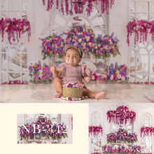 Fondo de fotografía Floral para bebé recién nacido, accesorios de decoración de cumpleaños para estudio fotográfico 2024 - compra barato