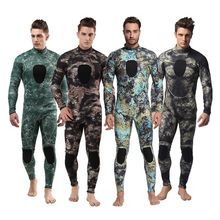 Men Wetsuit 3mm Long Sleeved Snorkeling Jumpsuit Full Body Dive Wet Suit One-piece Swim combinaison Surf Clothing 6/12 2024 - buy cheap