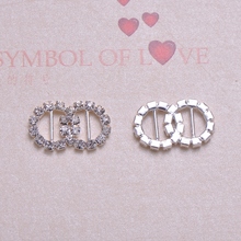 (J0300) 9mm inner bar,outer size:15mmx23mm ,rhinestone buckles ,100pcs/lot,  silver or gold plating 2024 - buy cheap
