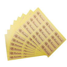 1200PCS/lot Kawaii Cake Hand made Adhesive Sealing Sticker DIY Packaging Sealing Label New Year Gift Stickers Wholesale 2024 - buy cheap