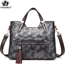 Fashion Tassel Women Top-Handle Bags Large Capacity Women Handbag Luxury Brand Leather Crossbody Bags for Women 2019 Bolso Mujer 2024 - buy cheap