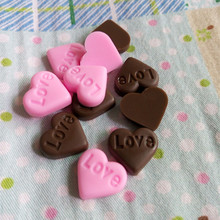 Tanduzi-Mini Chocolates de plástico para casa de muñecas, 30 Uds., Chocolate Artificial, amor, comida falsa, manualidades de PVC 2024 - compra barato