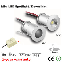 1W LED Spotlight, AC85-277V Input Kitchen Cabinet Lamp, 15mm Cutout Recessed Downlight, 30D120D Decoration Lighting 48pcs Hot 2024 - buy cheap