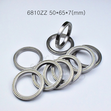 6810ZZ 50*65*7(mm) 10pieces bearing ABEC-5 6810 6810ZZ chrome steel metal sealed bearing Thin wall bearings 2024 - buy cheap