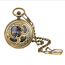 LANCARDO-relojes de bolsillo Retro para hombre, pulsera de cuarzo Digital con colgante de lujo, cadena larga, decoración de dragón 2024 - compra barato
