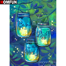 HOMFUN Full Square/Round Drill 5D DIY Diamond Painting "Light landscape" Embroidery Cross Stitch 3D Home Decor Gift A12513 2024 - buy cheap