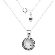 Clarino FANDOLA Floating Locket Pendant & Necklace with Love Petites 100% 925 Sterling Silver Jewelry Free Shipping 2024 - buy cheap