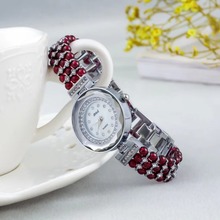 Браслет из натурального граната и часы 33 мм, ювелирные изделия «сделай сам» для женщин, водонепроницаемые часы для летнего пляжа, оптовая продажа! 2024 - купить недорого