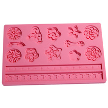 Fondant Cake Tool Flower Shape Baking Mold Silicone Embossing Die Sugar Arts Flower D921 2024 - buy cheap