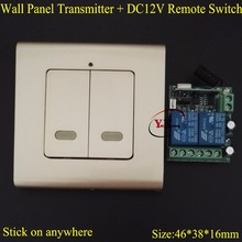 Mini transmissor e receptor de relé, 2 canais, interruptor remoto com 2 vias, transmissor e painel de parede, chave de parede, cor de champanhe, lâmpada para casa inteligente 2024 - compre barato