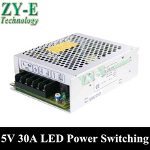 1X 150W 5V 30A LED Power supply Switching Power Supply Driver LED Strip light Display AC110V-240V to 5V tranformer free shipping 2024 - buy cheap