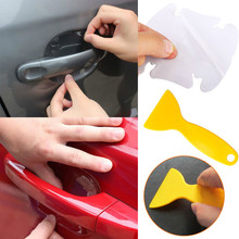 4 шт невидимые прозрачные наклейки для автомобиля протектор дверной ручки с защитой от царапин защитная крышка стикеры автомобильные аксессуары для укладки волос 2024 - купить недорого