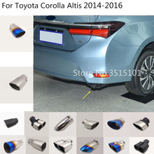 car body styling cover muffler pipe outlet dedicate exhaust tip tail 1pcs For Toyota Corolla Altis 2014 2015 2016 2024 - buy cheap