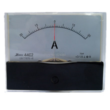 DC -30A-0-30A +-30A 50A Analog Ammeter Panel AMP Current Meter Gauge 44C2 Amperimetro Amperemeter 2024 - buy cheap