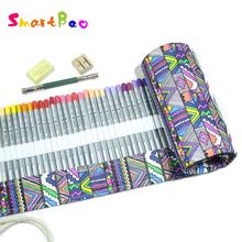 72 Color Pencil Ethnic Colorful Artpack; 72 Roller Pencil Case Roll Pouch Pocket Package with Eraser,Sharpner and Extender 2024 - buy cheap